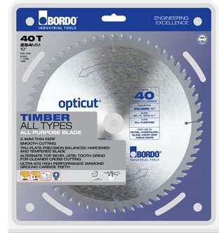 BORDO OPTICUT ALL PURPOSE SAW 254MM ( 10'') 40T 